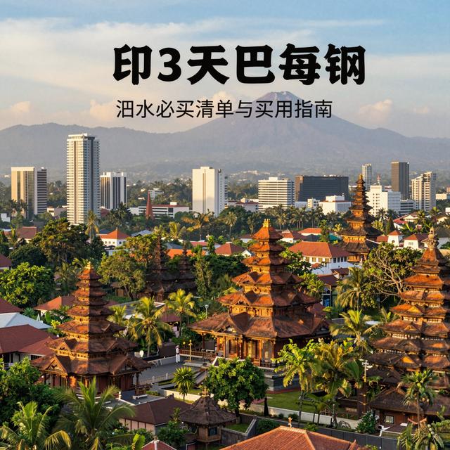 印尼3天购物攻略：雅加达、巴厘岛、泗水必买清单与实用指南